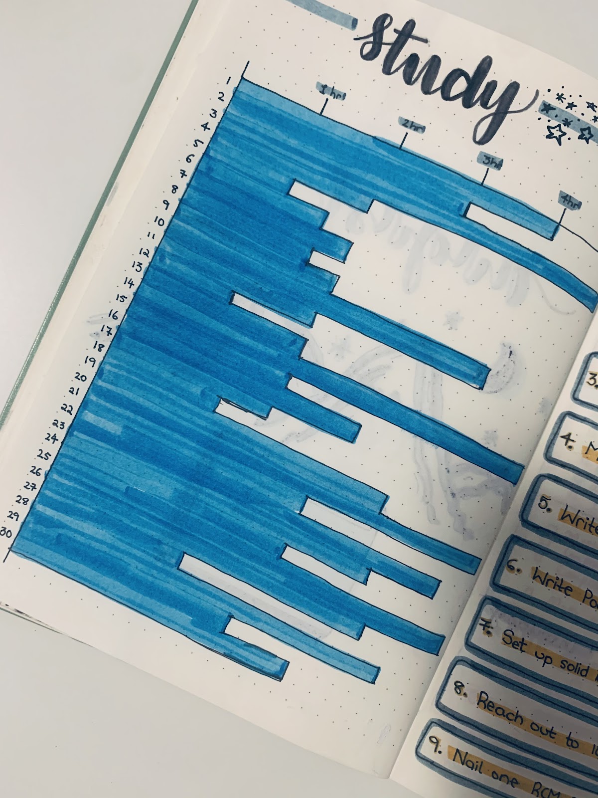 Timetable separated by days and schedule